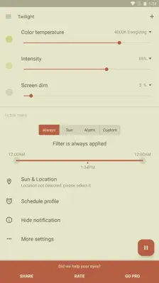 Twilight android App screenshot 2